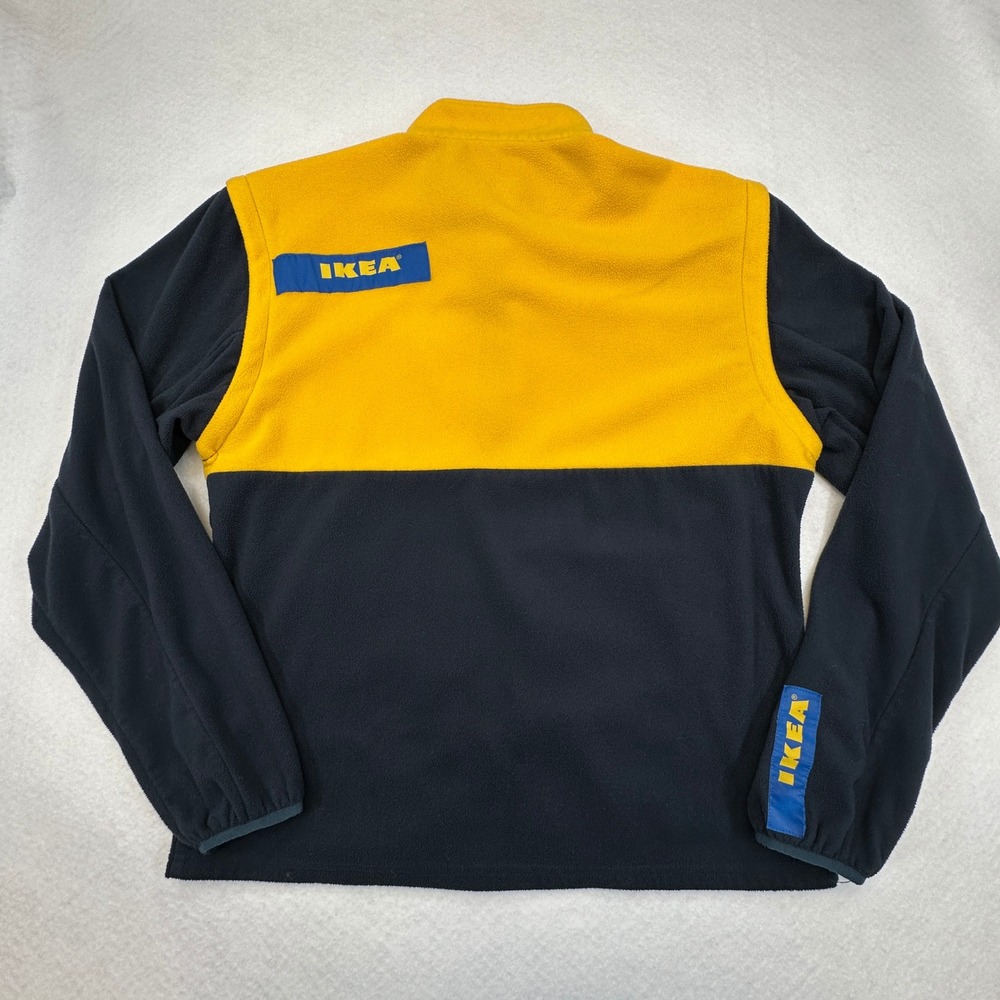 IKEA Convertible Fleece Vest Jacket Mens XL Colorblock Zip Off‎ Sleeve Full Zip